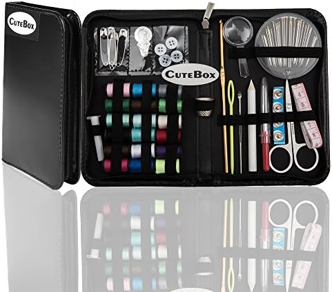 75pcs Premium Sewing Kit, Sewing Kit Bundle with Accessories, Mini Size Needle Case, Essential Sewing Supplies