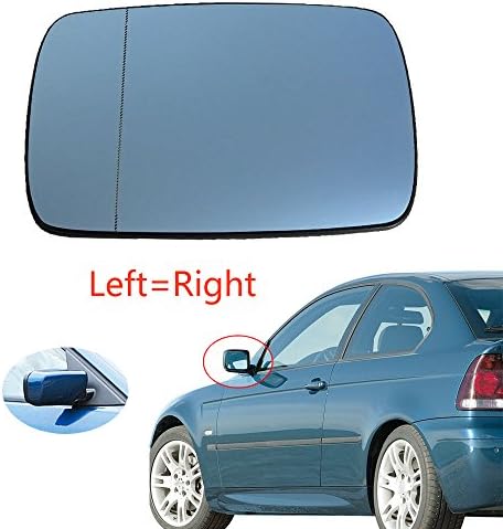 For BMW E39 E46 323i 525i 528i 540i Left Or Right Side Heated Door Mirror Blue Glass