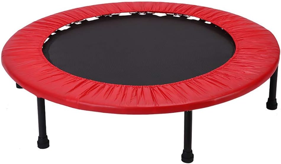 YAUUYA Fitness Trampoline Sports Indoor Sports Trampoline with Safety Pad for Home Use Jumping Fitness Folding design for 8+ Child kids Fitness Trampoline Yoga for Adult