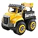 CAT Machine Maker Junior Operator Combo Hauler 4 in1 Easy Take-A-Part Play Build Combo Hauler, Service Truck, Cement Mixer or Recycle Truck