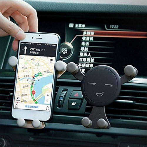 Eroihe Car Mobile Phone Stand Gravity Stand Mini Cute Cartoon Phone Holder Gold