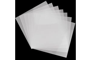 FSWCCK 25 Pcs 10mil 12 x 12 Inch Milky Translucent PET Blank Stencil Sheets, Mylar Sheets for Stencils, Template Plastic for Quilting Mylar Stencils, Laser Cutting, Gyro-Cut Tool Template Material