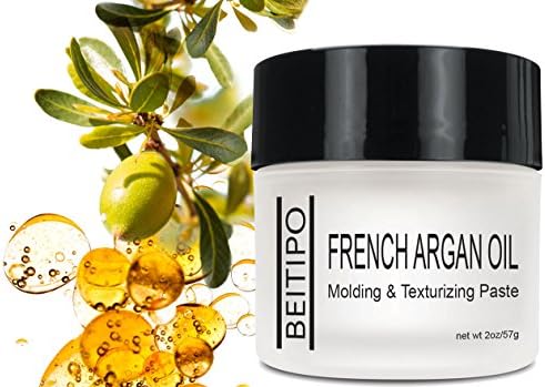 Argan Oil Texturizing Paste Creme Hair Care Styling Aid Semi- Matte Finish No Flaking or Stiffness Pliable Hold