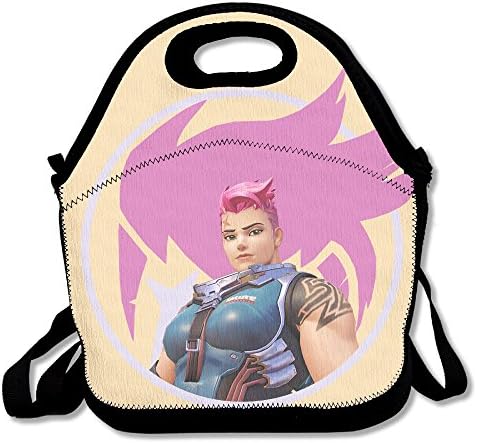 ROTATEL Shooter Video Game OW Zarya Unique Mid-sized Lunch Tote Lunch Bag Outdoor Picnic