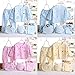 MIOIM Newborn Baby 0-3M Boys Girls Cotton Tops Hat Pants Outfit Sets 5PCS