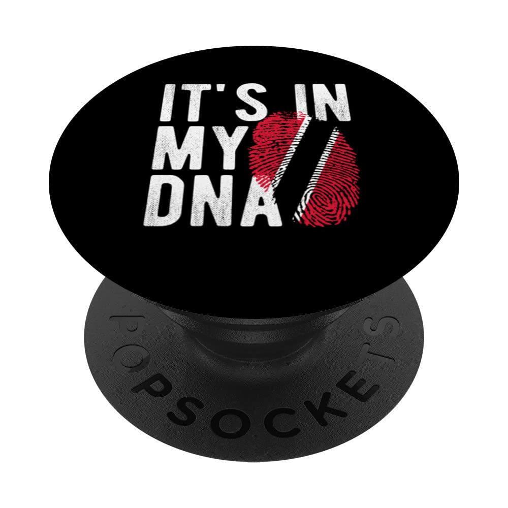 it's in my DNA Trinidad and Tobago flag Fingerprint PopSockets Swappable PopGrip