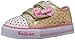 Skechers Kids Twinkle Toes Shuffles Sweet Steps Light-Up Sneaker,Gold Stars,10 M US Toddler