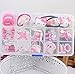 NiceGo Pink Hair Bows Clips for Girls – Hello Kitty Ribbon Boutique Kids Hair Accessories For Babies Teens Kids Toddlers & Newborn - Hairpin Bow Tie Pinwheel Barrettes, 15 Pieces in a Box