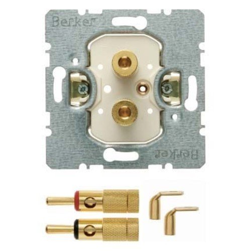 Hager – Mechanism Toma Speaker Stereo + 2 Pegs