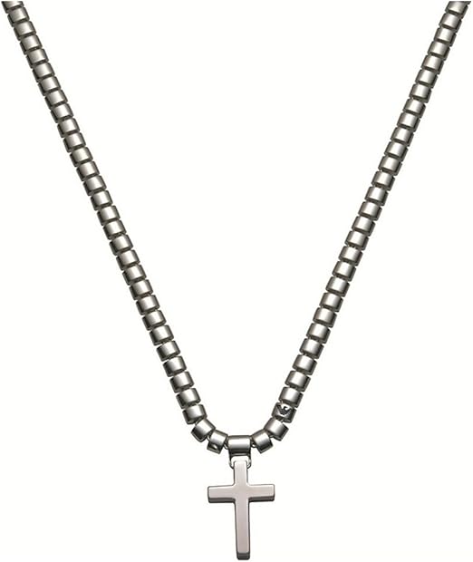 Emporio Armani EGS1261040 Mens Stainless Steel Cross Necklace Amazon.fr Vêtements et accessoires