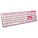 BFRIENDit Wired USB Keyboard , Comfortable Quiet Chocolate Keys , Durable Ultra-Slim Wired Computer Keyboard For PC , Windows 10 / 8 / 7 / Vista , KB1430 - Pink primary