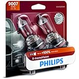Philips 9007 X-tremeVision Upgraded Headlight Bulb with up to 100% More Vision, 2 Pack