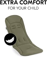 hauck Padded Pushchair Liner Olive Universal Fit Breathable Cotton view 2