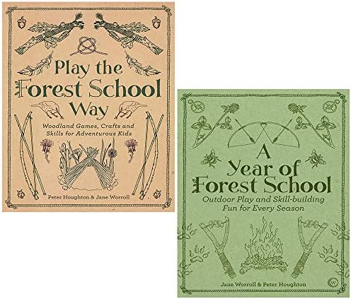 Jane Worroll Collection 2 Books Set (A Year of Forest School, Play the Forest School Way)