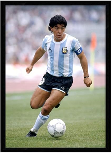 Amazon Co Jp マラドーナアルゼンチン代表の壁画装飾 サッカースターミニマリストモダンポスターサッカーファンコレクションポスター マラドーナ記念壁画 A ホーム キッチン