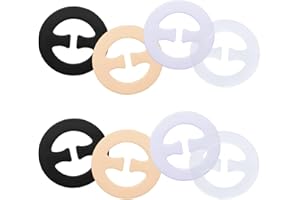 8pcs Bra Strap Clips, 4 Colors Bra Converter to Racerback Strap Holders for Slipping Anti-Slip Buckles Conceal Tool for Women
