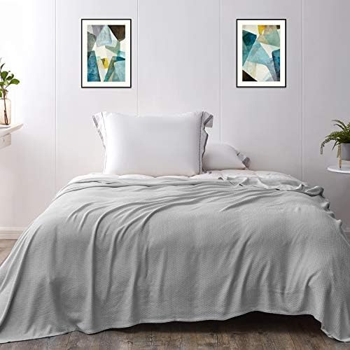 KPBLIS Cooling Bamboo Blankets for Hot Sleepers, Lightweight Summer Big