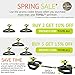 Lawn Sprinkler - Best Water Sprinklers For Garden with Up To 5,800 sq ft Large Coverage - Adjustable, Rotating, Pulsating Head Fits Any Yard Shape & Saves You Money! - Easy To Install and Connect Hose