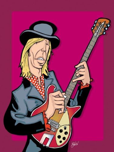 Archival Canvas Limited Edition Art Print Tom Petty 24" x 18"