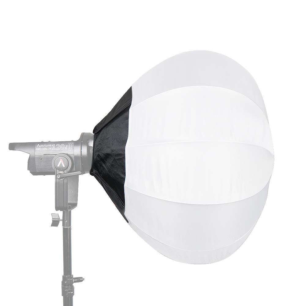 LAOFAS Lantern Omnidirectional Softbox with Bowens Mount, Quick-Setup Quick-Folding in 1 Minute, for Aputure 120D II 300D II 300x Godox SL60W SL150WII FV150 FV200 VL150 VL200 VL300 (85CM/33.4INCH)