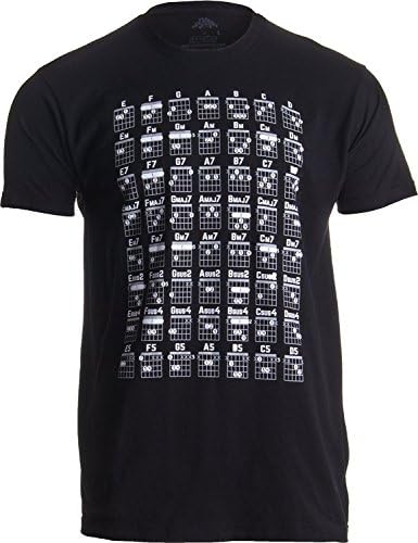 Lksdjfklj Guitar Chord Chart | Cool Musician Guitarist Teacher Music Playing Notes T-Shirt