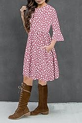 HOSIKA Girls Long Sleeve Dress Vintage Floral