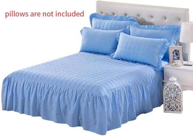 Dxr Elastisches Bettlaken Bettuberwurf Bettuberwurf Bettuberwurf Hotel Tagesdecke Bettuberwurf Blau 200x120x45cm Amazon De Kuche Haushalt