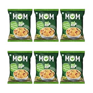 MOM – MEAL OF THE MOMENT Instant Khatta Meetha Poha Pouch, 6 x 80 g with Combo