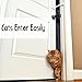 Door Buddy Pet Door Latch for Cats. Adjustable Cat Door Strap. Dog Proof Litter Box & Feeding Station Without Pet Gate. Most Customizable Cat Door Holder for Interior Door. (1, Caramel Strap)
