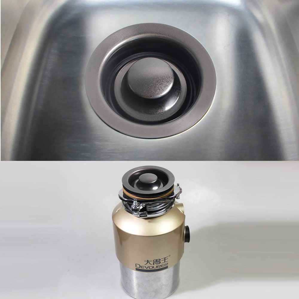 Talea Black Color Sink Flange Stopper For Kicthen Garbage Disposal Replacement And Fit 3-1/2 Inch Sink Flange Kit XK320C019