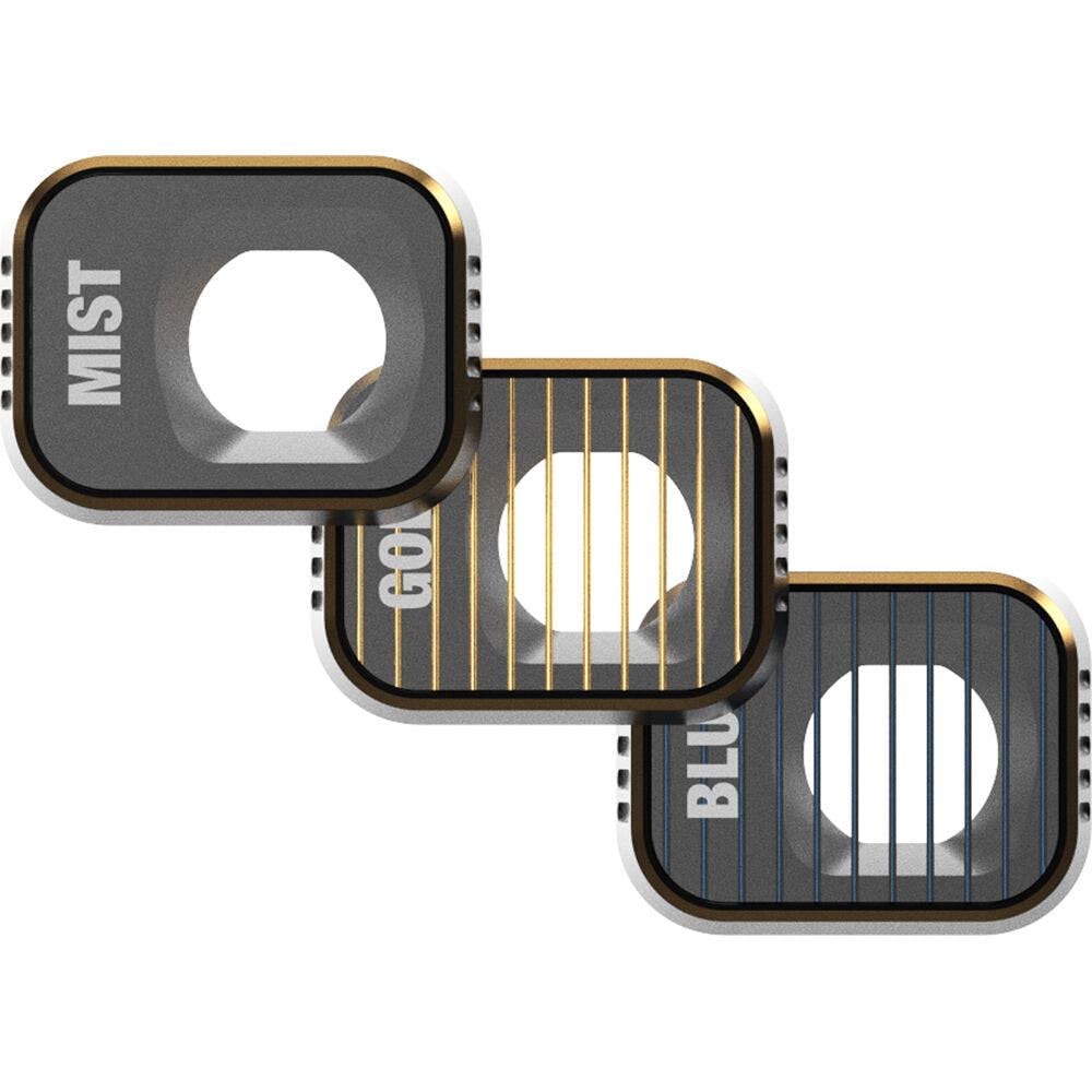 PolarPro - DJI Mini 3 Pro - Mist + GoldM + BlueM (3-pack) - Ultra-lightweight aluminum - Precisely engineered - horizontal and vertical shooting modes - Color neutrality
