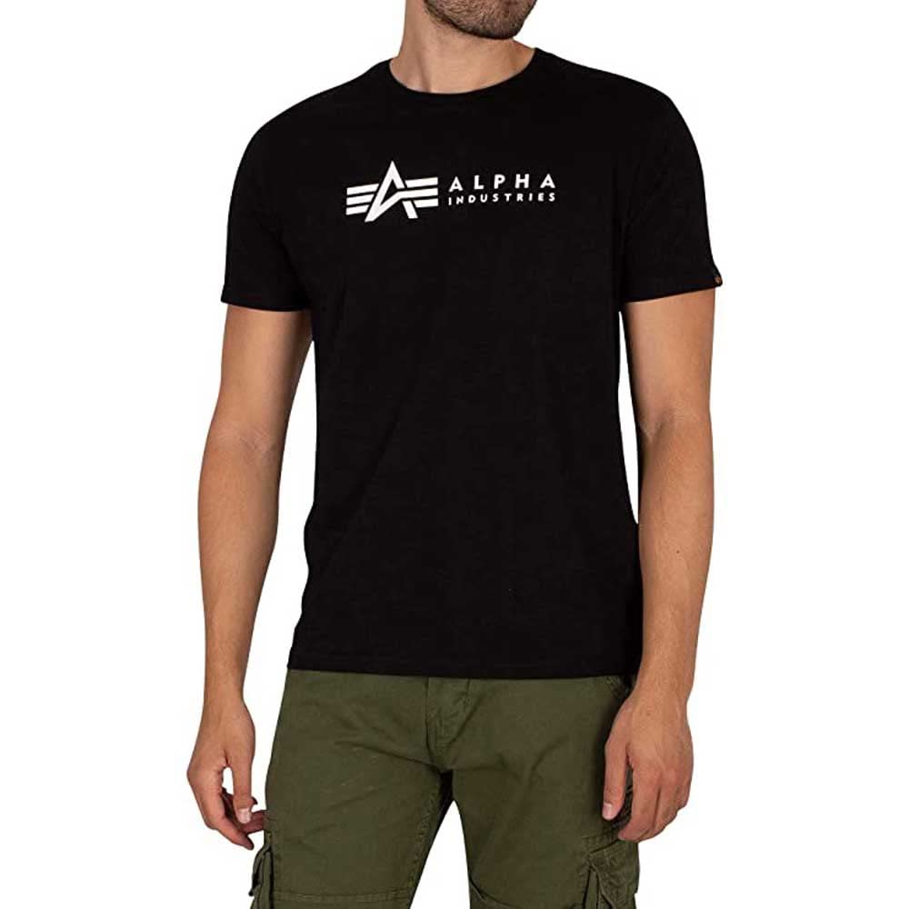 Alpha Industries Alpha Label T 2 Pack T-Shirt für Herren Black