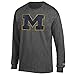 Michigan Wolverines Vintage Long Sleeve Tshirt Heather Gray - XL - Charcoal