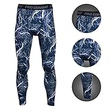 BeneU Mens Camouflage Sports Running Basketball Compression Tight Leggings Pants