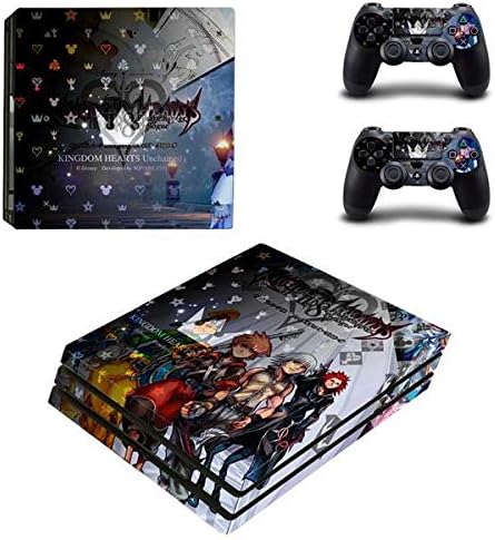Playstation 4 Pro + 2 Controller Design Sticker Protector Set - Kingdom Hearts (3) /PS4 P