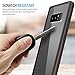 Maxboost Galaxy Note 8 case, HyperPro Series Hybrid Samsung Galaxy Note 8 Case (2017) [Drop Protection] [Smoke/Orange] Heavy Duty [GXD Impact Gel] Reinforced TPU Bumper Hard PC Back Note8 Cover
