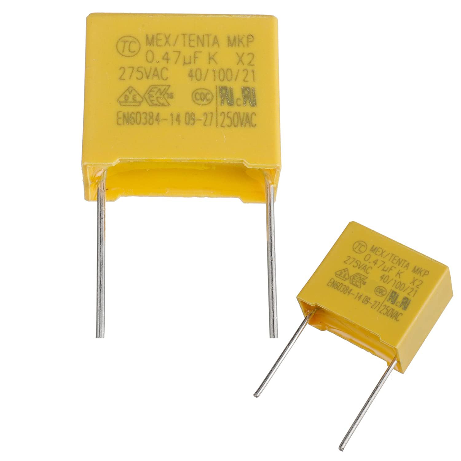 BOJACK 470 nF 0.47uF 470J 275 V Safety Capacitors MEX -X2 MKP Suppression of differential mode interference capacitors(Pack of 20 Pcs)
