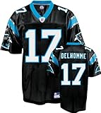 Jake Delhomme Youth Jersey: Reebok Black Replica #17 Carolina Panthers Jersey