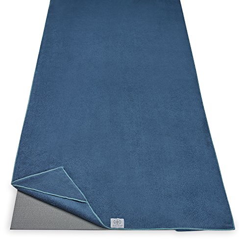 Gaiam Stay Put Yoga Towel Mat Size Yoga Mat Towel (Fits Over Standard