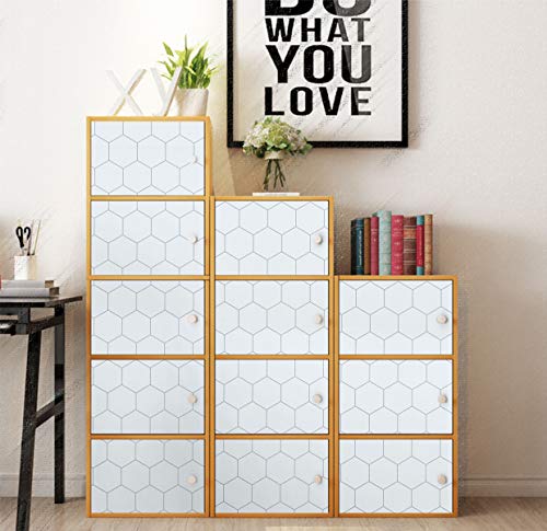 White Hexagon Wallpaper White Hexagon Contact Paper White Trellis Wallpaper Peel and Stick Wallpaper Removable White Wallpaper Self Adhesive White Wallpaper White Contact Paper Vinyl 17.7"X78.7"