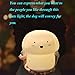 Rechargeable Silicone Dog Night Light Soft Cute Dog Night Lamp Multicolor Voice Message Recording Tap Control for Kids Children Adults Gift and Bedroom (Dog Light)