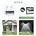 LE 80 LED Solar Powered Lights Outdoor with Motion Sensor, 3 Optional Lighting Modes, 270 Degree Angle, Daylight White 6000K, 8W 1050LM, for Garden, Fence, Driveway, Front Door and More, Pack of 2