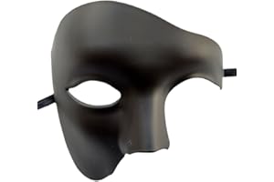 Coolwife Masquerade Mask Vintage Phantom Of The Opera One Eyed Half Face Costume