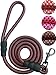 iYoShop Dog Leashes for Large Dogs - 1/2 Inch Thick 5 Feet Long - Strong and Durable Braided Nylon Rope Lead for Medium and Large Dogs (1/2 X 5', Black)