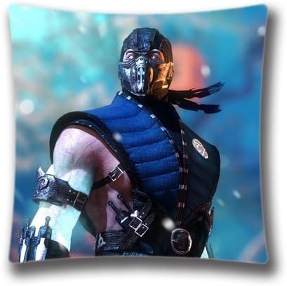 AM Kingdom Home Decor Cotton &amp; Polyester Throw Pillow Cushion Covers Bed and Couch Mortal Kombat X Pillowcase 18" x 18" Inch (45x45 Cm)