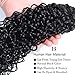 9A Brazilian Virgin Curly Hair 3 Bundles with Closure (10 12 14 +10, Free Part) 100% Unprocessed Brazilian Kinky Curly Human Hair Weave with Closure Thick Ends
