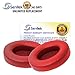 Studio 2 Memory Foam Ear Pads - Protein Leather Replacement Parts Ear Cushion Cover Earpads Ear Cups for Beats Studio 2.0 Wired/Studio 2.0 Wireless B0500 / B0501 Headphone - Red
