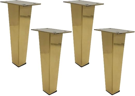 FGVBC 4 Tisch Metallbeine Edelstahl Möbelfüße Goldene Möbel Riser