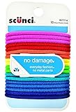 Scunci No Damage Hair Elastics, Assorted Colors 18 ea