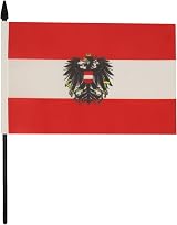 AZ FLAG Austria Table Flag 5x8 in Eagle Coat of Arms Desk Flag view 2